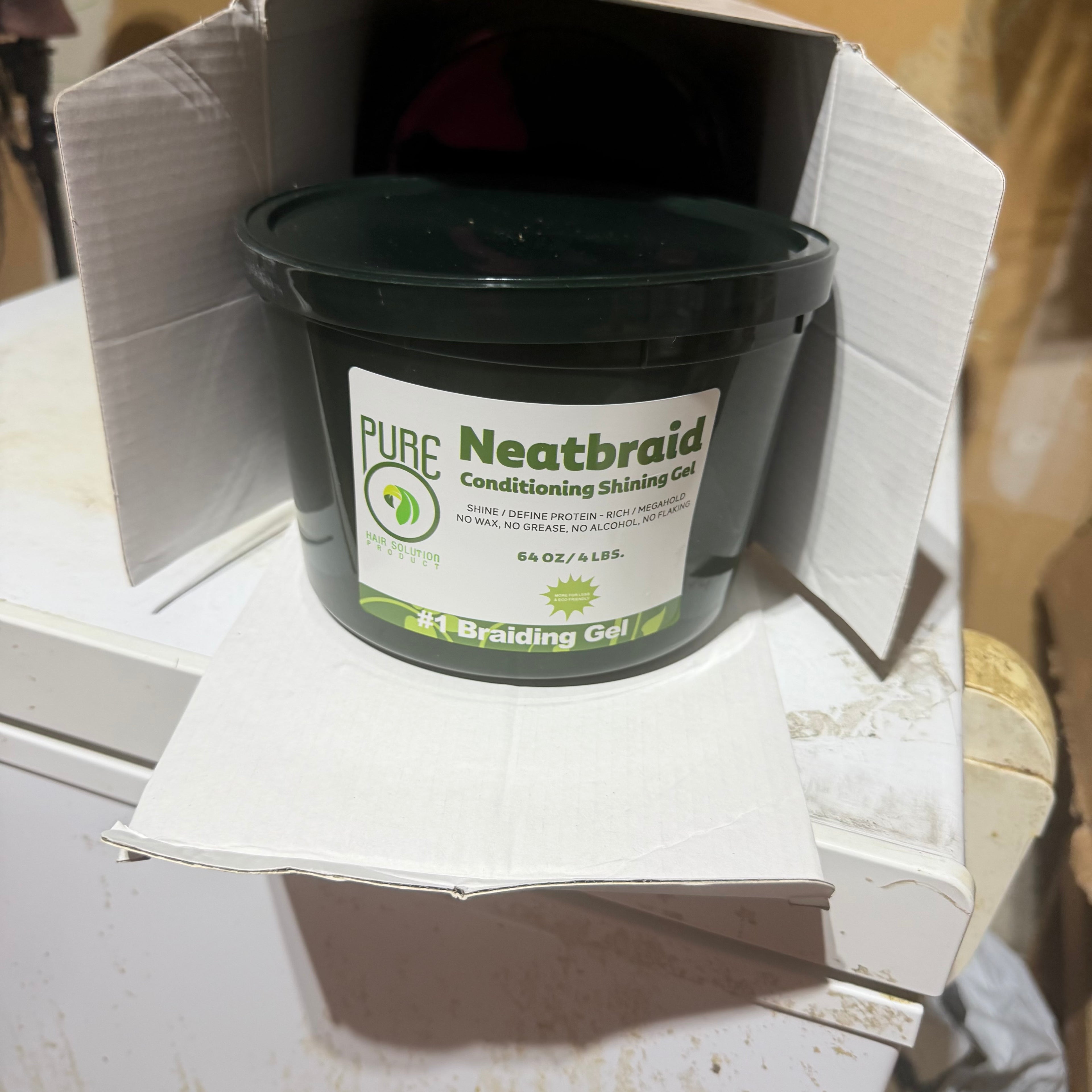 Pure neat braid gel 64oz