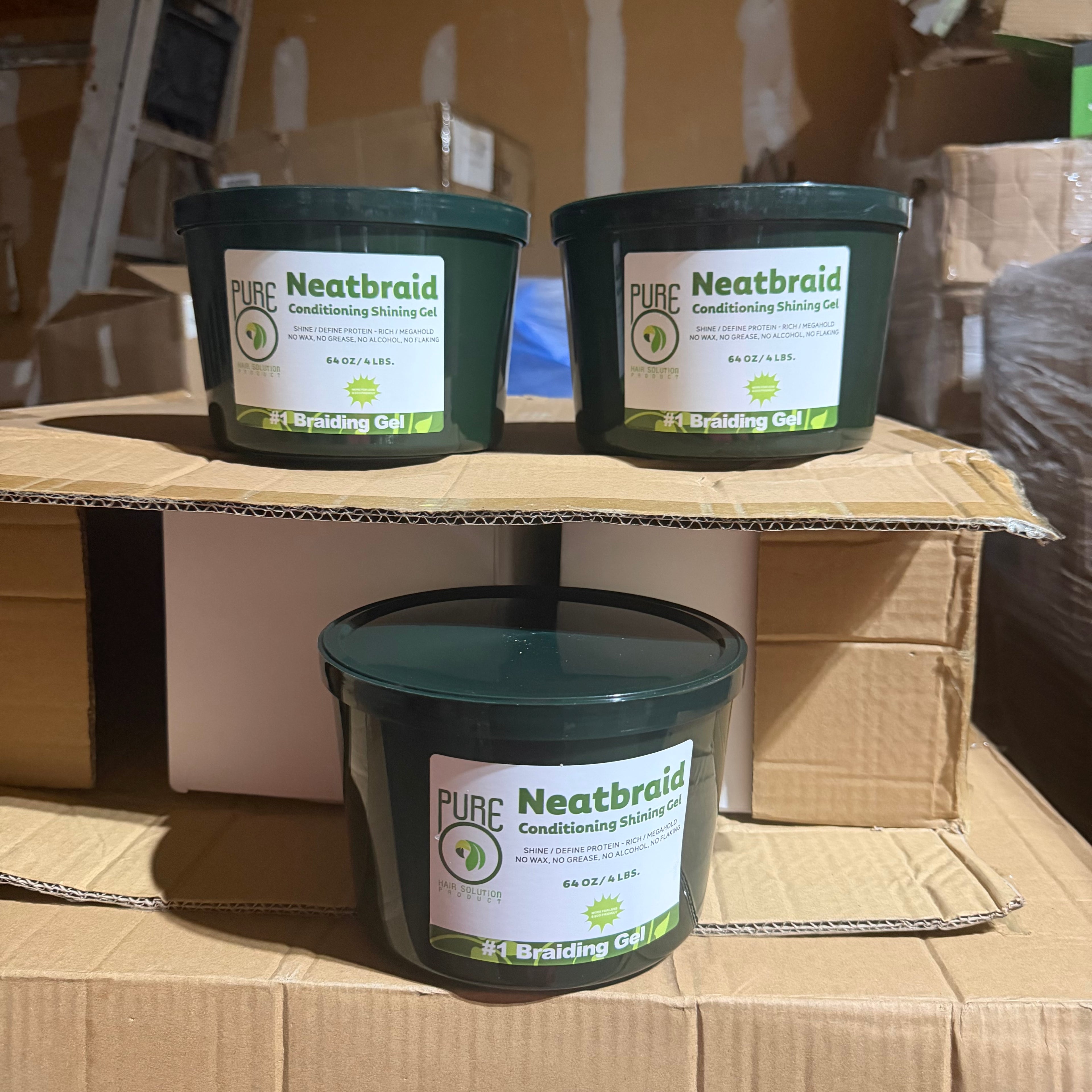 Pure neat braid gel 64oz