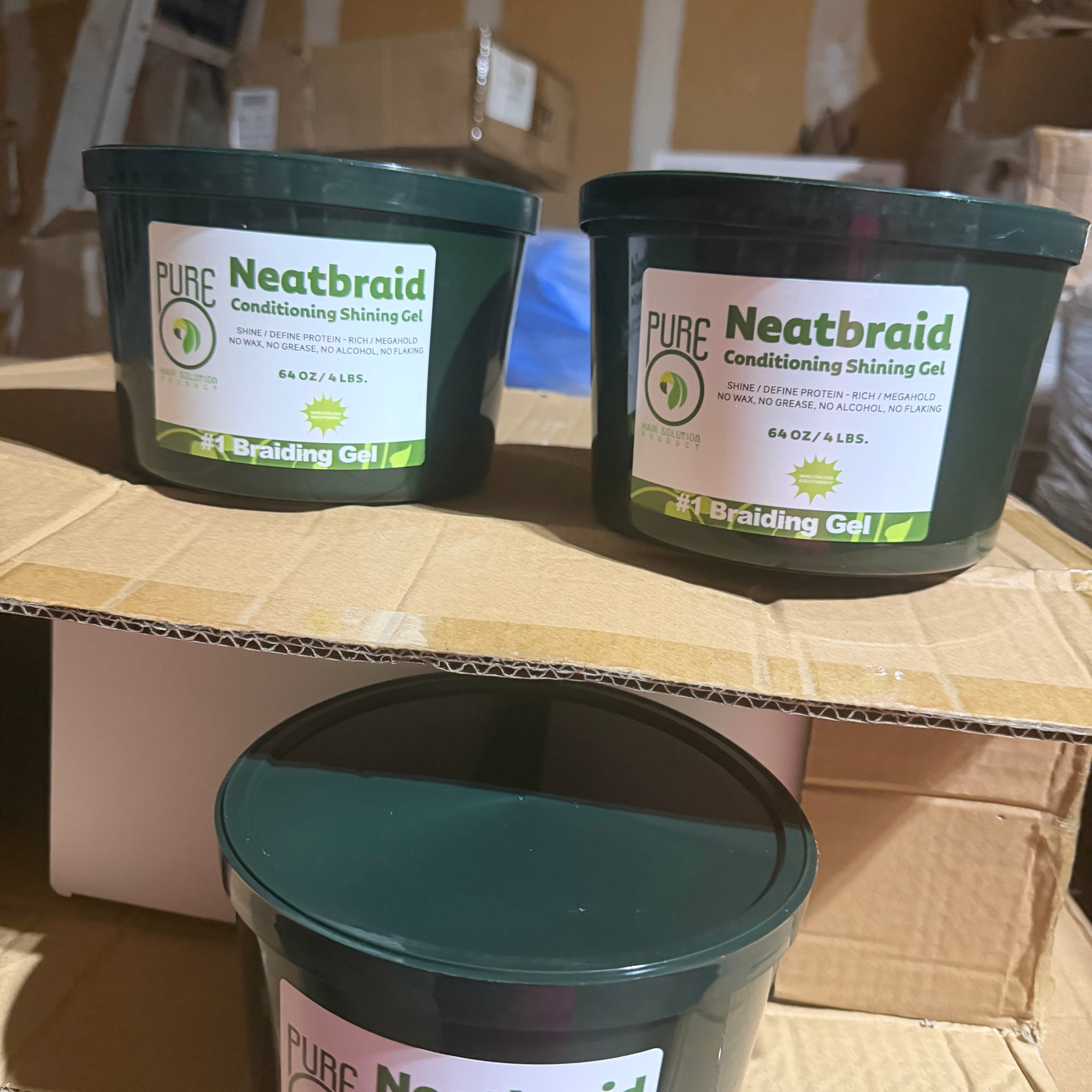 Pure neat braid gel 64oz
