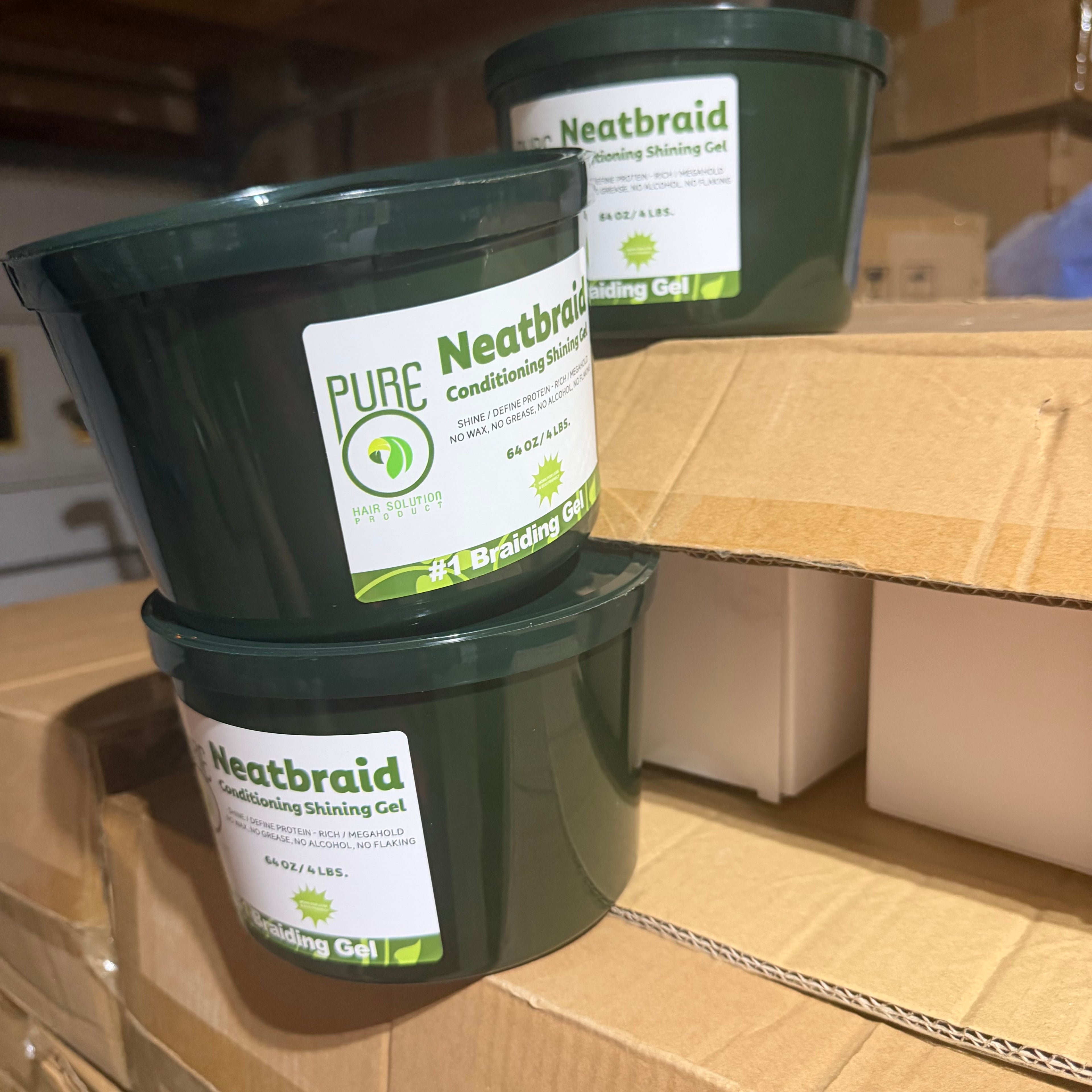 Pure neat braid gel 64oz