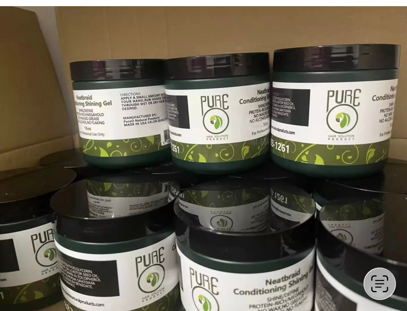 16oz pure o neat braid gel