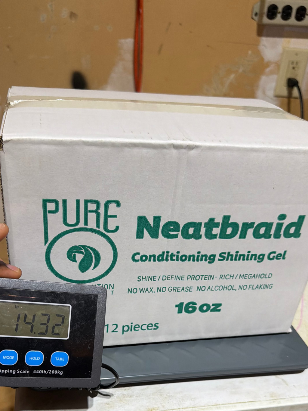 16oz pure o neat braid gel
