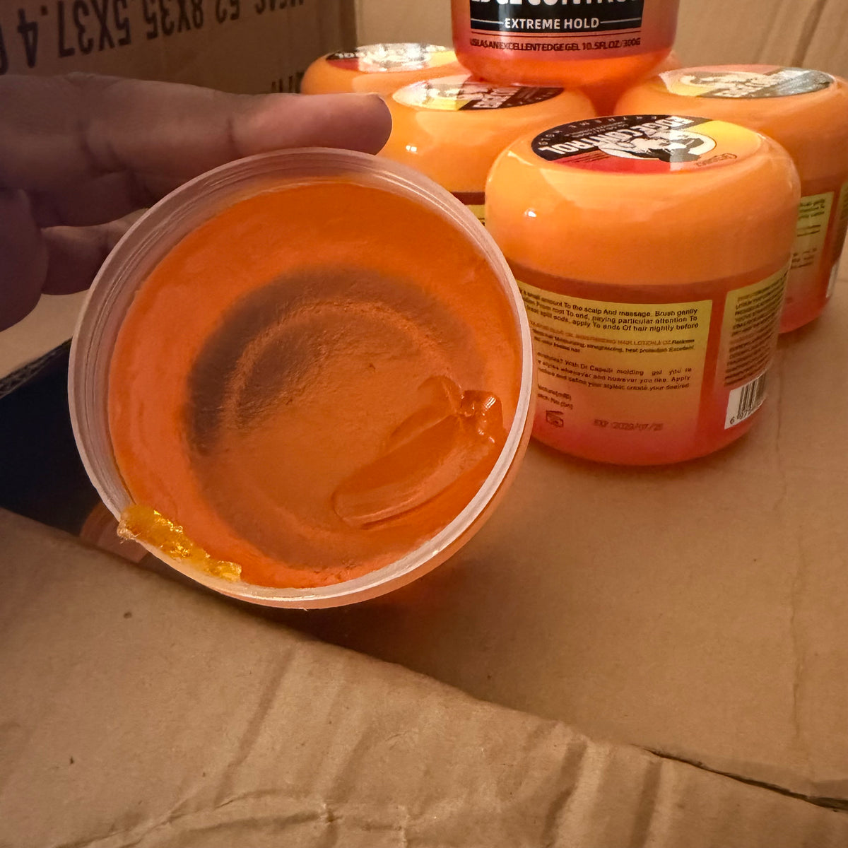 extreme hold small yellow braiding gel 10oz